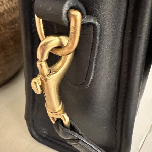 Coach VINTAGE "Court" 9870 Black Bag RESTORED - Picture 6 of 15